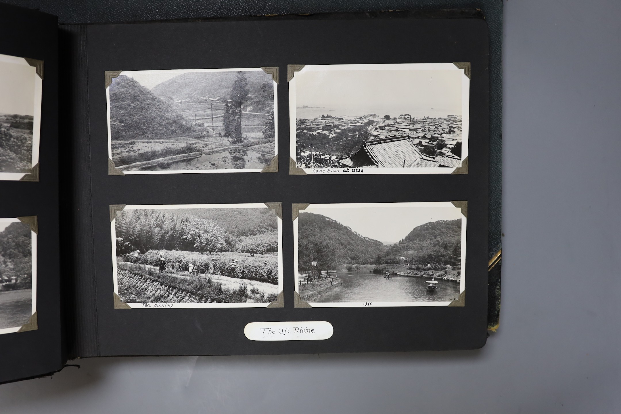 Four various photograph albums, including two albums of Bangkok to Japan in 1935, early 20th century albumen prints of Lake District etc.